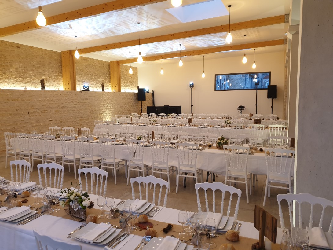 tables pour les invités