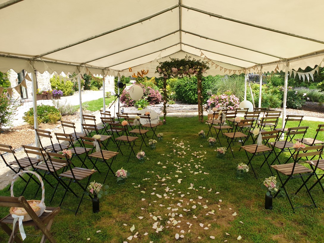 mariage à l'extérieur